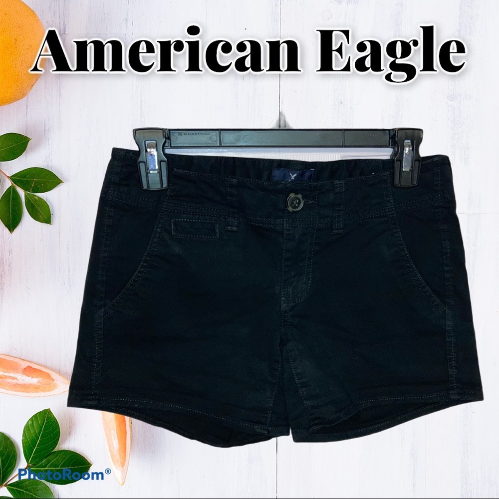 American Eagle Outfitters Black Shortie Jean Short